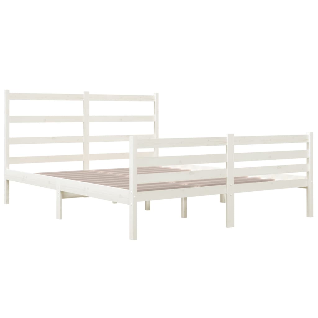 Sengeramme hvit heltre furu 120x190 cm Small Double