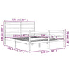 Sengeramme hvit heltre furu 120x190 cm Small Double