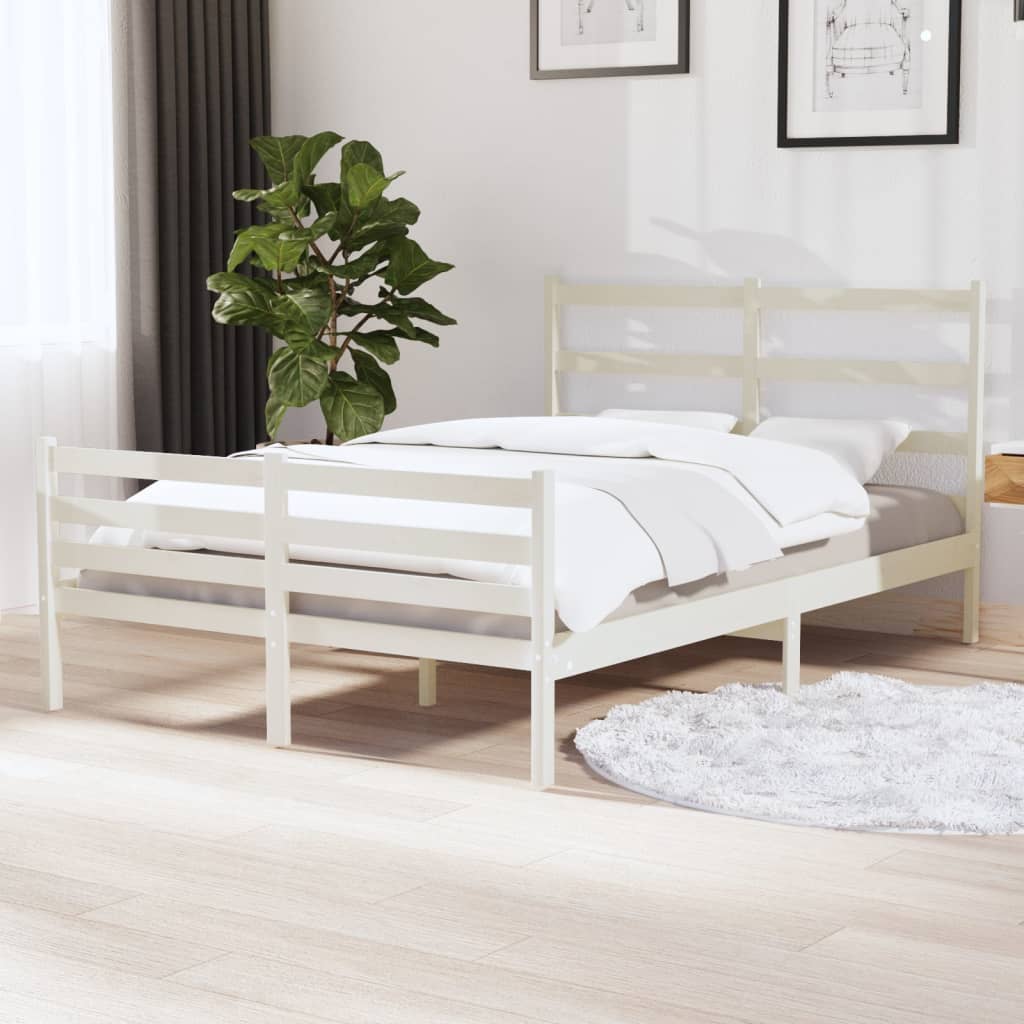 Sengeramme hvit heltre furu 120x190 cm Small Double
