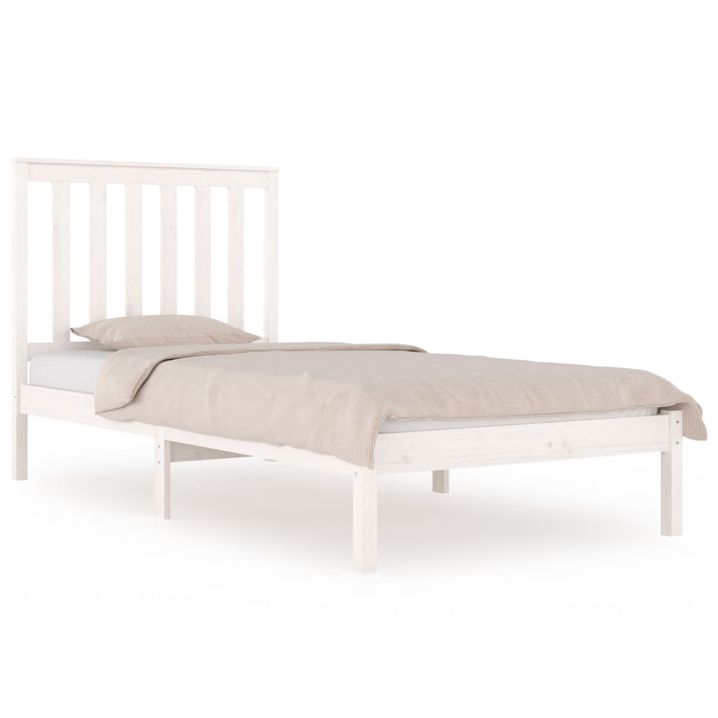 Sengeramme hvit heltre furu 75x190 cm Small Single