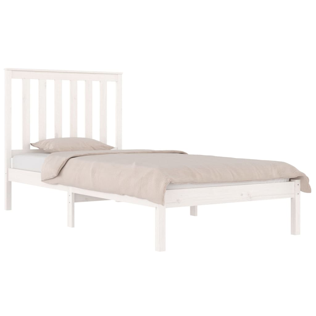 Sengeramme hvit heltre furu 75x190 cm Small Single