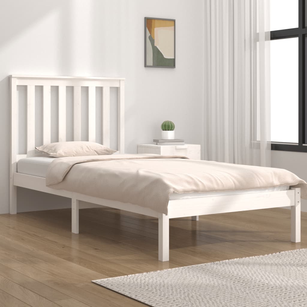 Sengeramme hvit heltre furu 75x190 cm Small Single