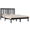 Sengeramme svart heltre furu 140x190 cm