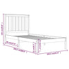 Sengeramme heltre furu 100x200 cm