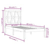 Sengeramme honningbrun heltre furu 100x200 cm