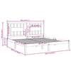 Sengeramme heltre furu 200x200 cm