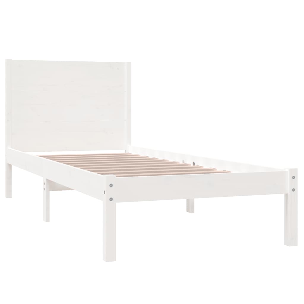 Sengeramme hvit heltre 75x190 cm Small Single