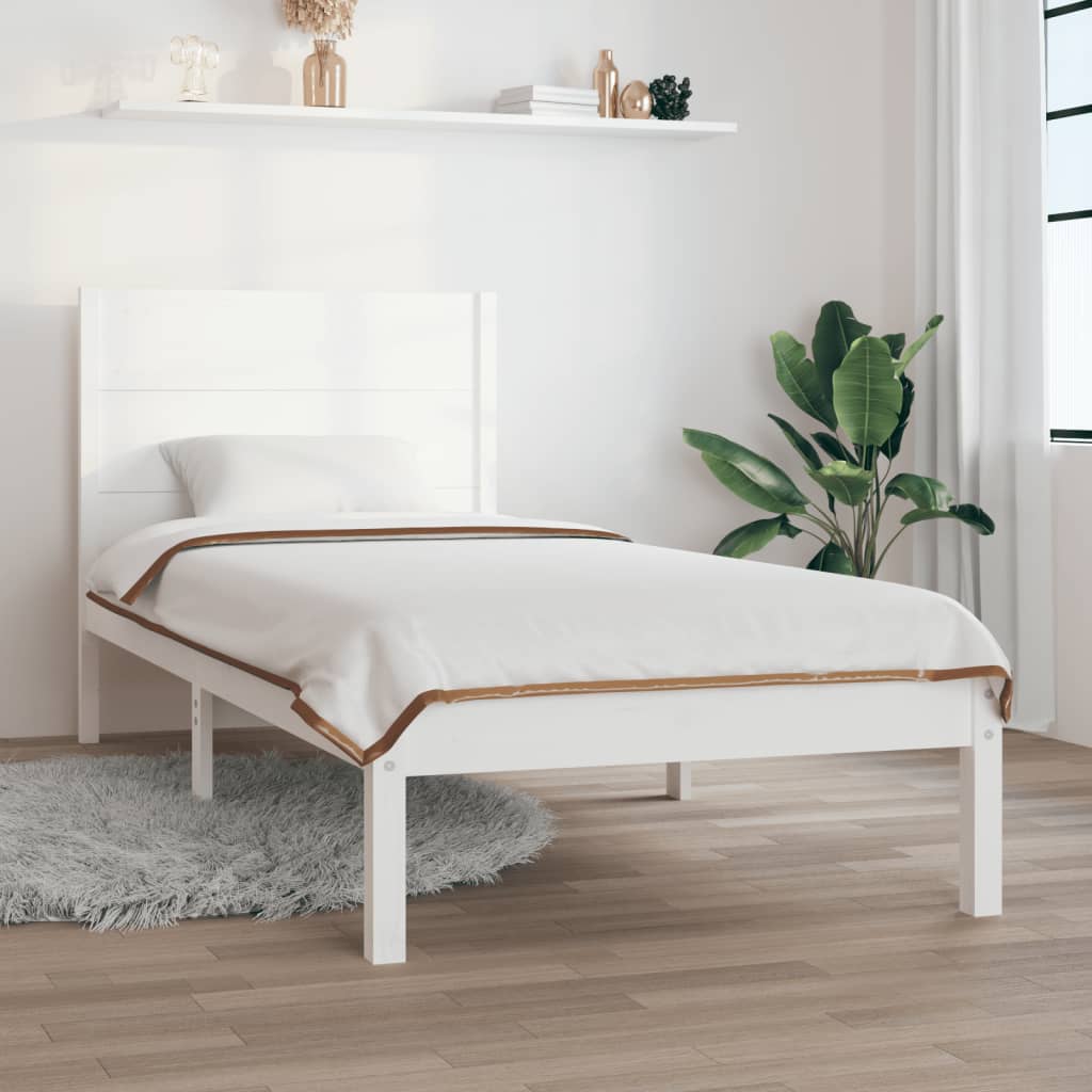 Sengeramme hvit heltre 75x190 cm Small Single