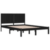 Sengeramme svart heltre furu 200x200 cm