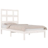Sengeramme uten madrass hvit 75x190 cm heltre furu