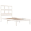Sengeramme uten madrass hvit 75x190 cm heltre furu