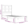 Sengeramme honningbrun heltre furu 100x200 cm