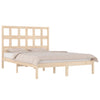 Sengeramme med madrass 200x200 cm heltre furu