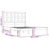 Sengeramme honningbrun heltre furu 200x200 cm