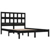 Sengeramme svart heltre furu 200x200 cm
