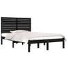 Sengeramme svart heltre 140x190 cm
