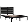Sengeramme svart heltre 140x190 cm