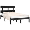 Sengeramme svart heltre 140x190 cm