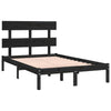 Sengeramme svart heltre 140x190 cm