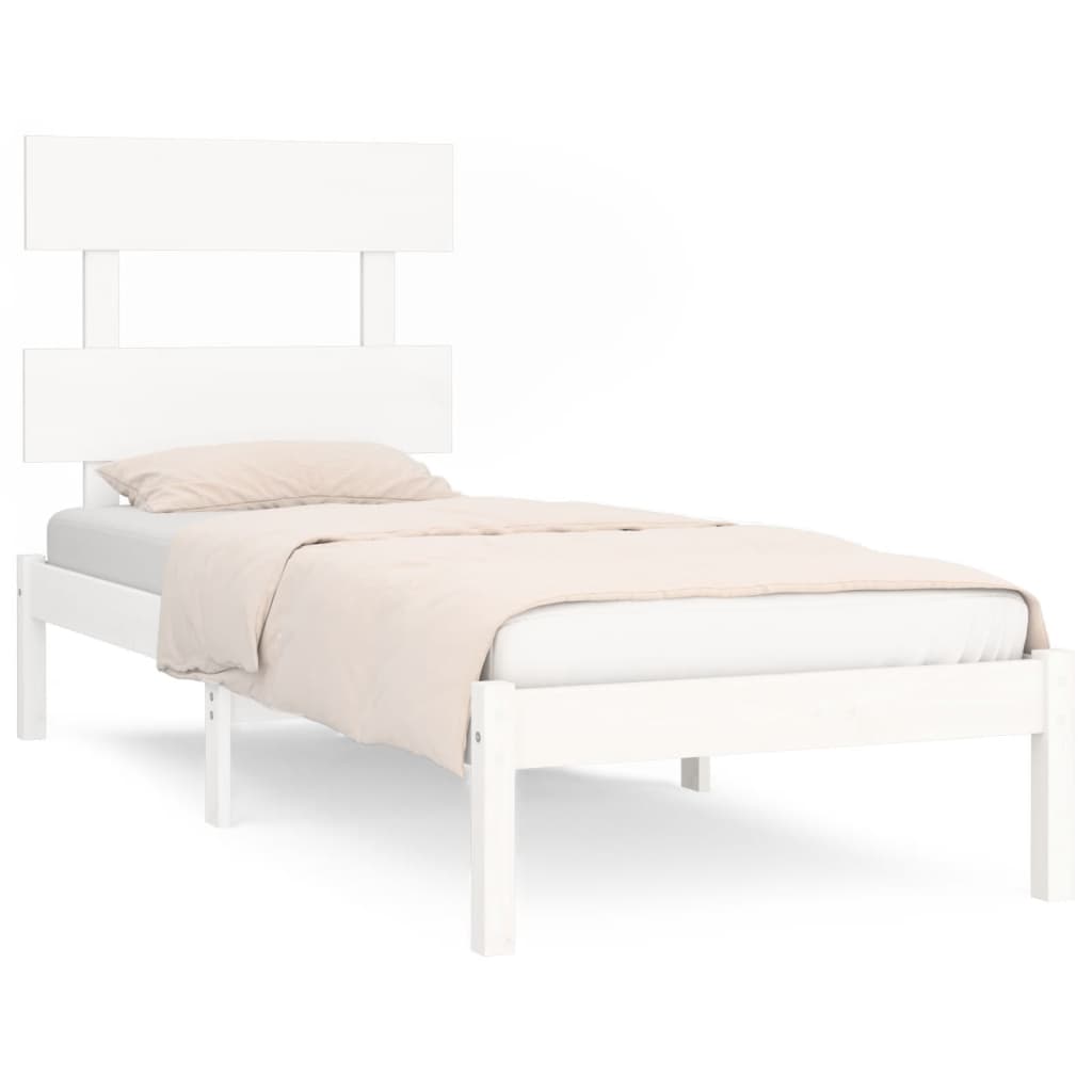 Sengeramme hvit heltre 90x200 cm