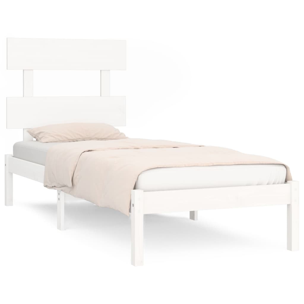 Sengeramme hvit heltre 100x200 cm