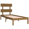 Sengeramme honningbrun heltre 100x200 cm