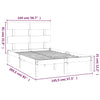 Sengeramme heltre 140x200 cm