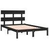 Sengeramme svart heltre200x200 cm