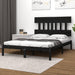 Sengeramme svart heltre 140x190 cm