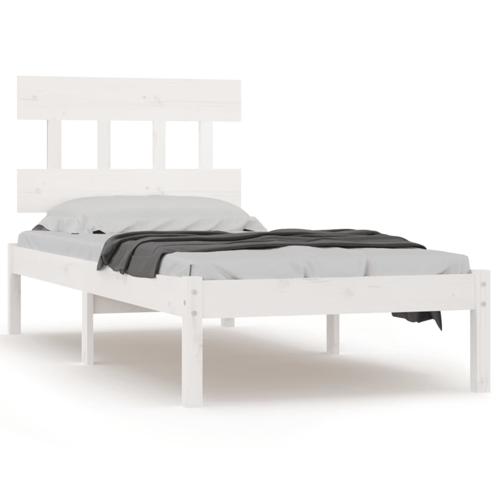 Sengeramme hvit heltre 90x200 cm