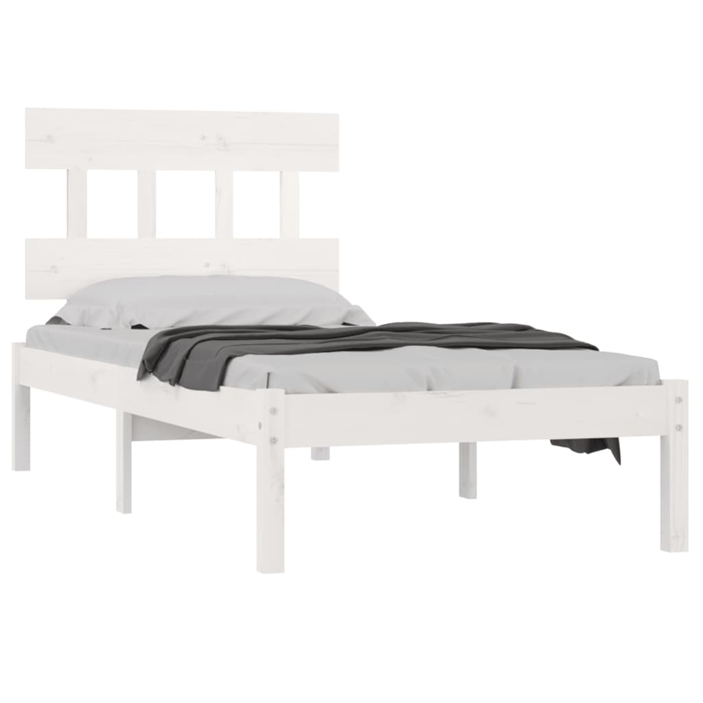 Sengeramme hvit heltre 90x200 cm