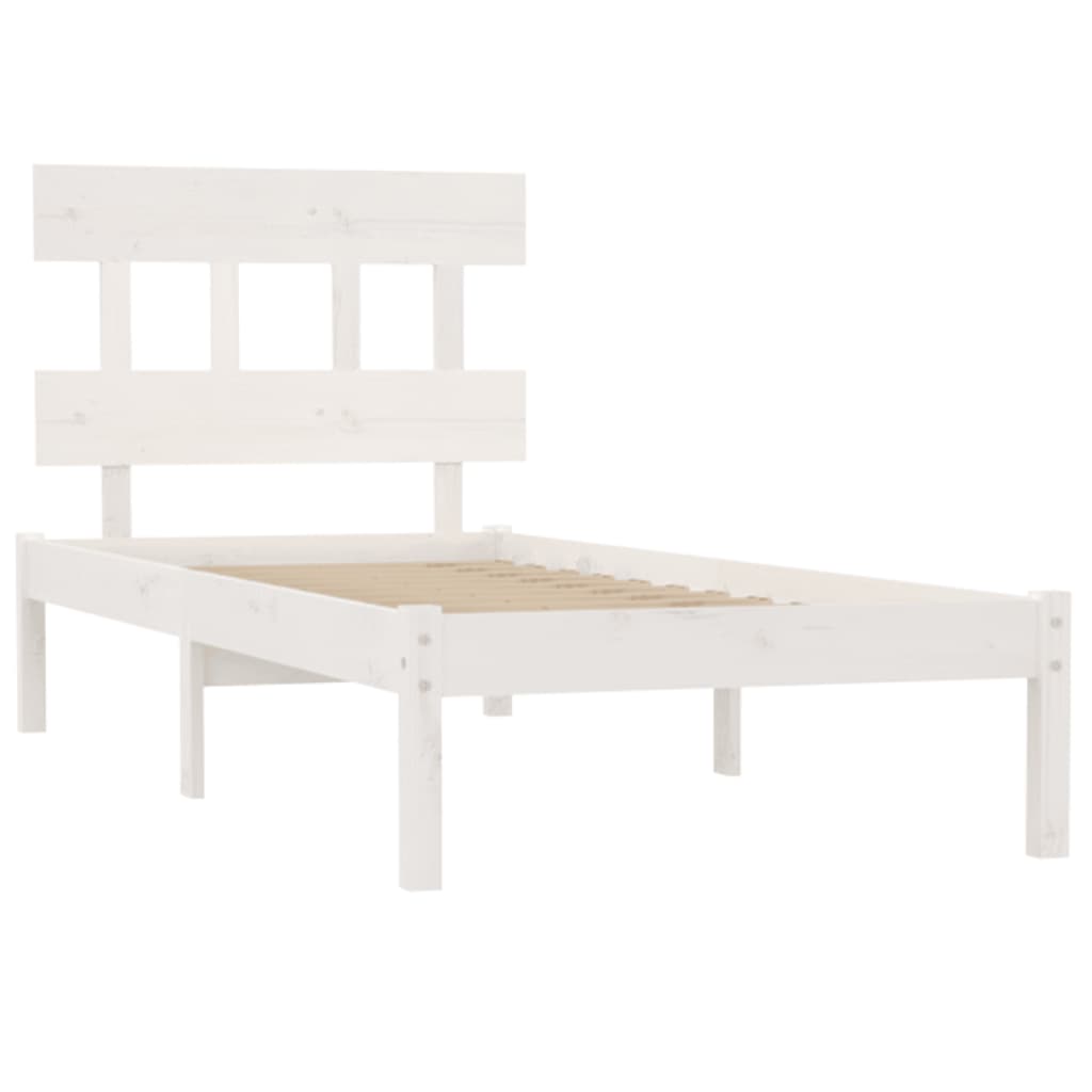 Sengeramme hvit heltre 90x200 cm