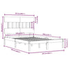 Sengeramme heltre 200x200 cm