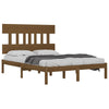 Sengeramme honningbrun heltre200x200 cm