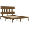 Sengeramme honningbrun heltre200x200 cm