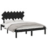 Sengeramme svart 140x190 cm heltre