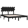 Sengeramme svart 140x190 cm heltre