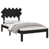 Sengeramme svart 100x200 cm heltre