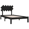 Sengeramme svart 100x200 cm heltre