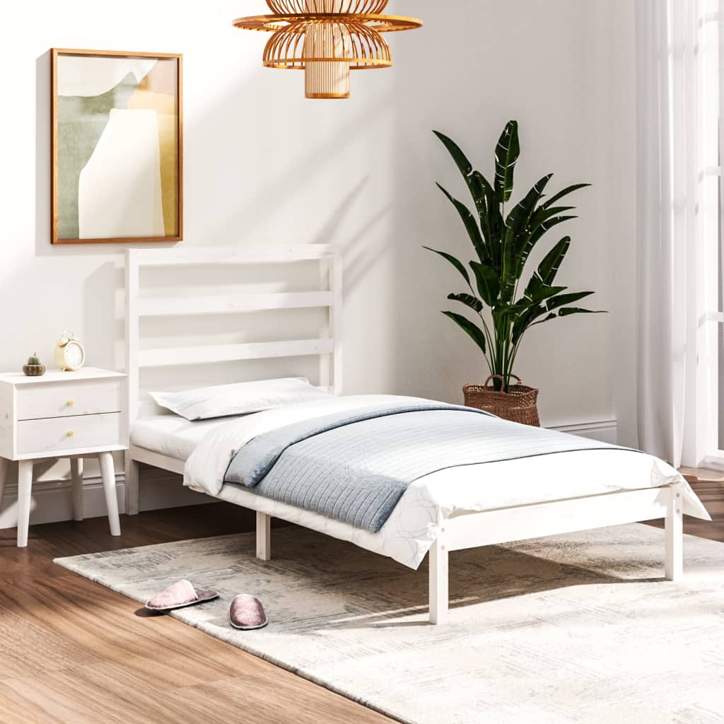 Sengeramme hvit heltre 75x190 cm Small Single