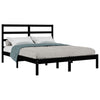 Sengeramme svart heltre furu 140x190 cm