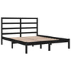 Sengeramme svart heltre furu 140x190 cm