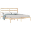 Sengeramme med madrass 200x200 cm heltre furu