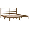 Sengeramme honningbrun heltre furu 200x200 cm