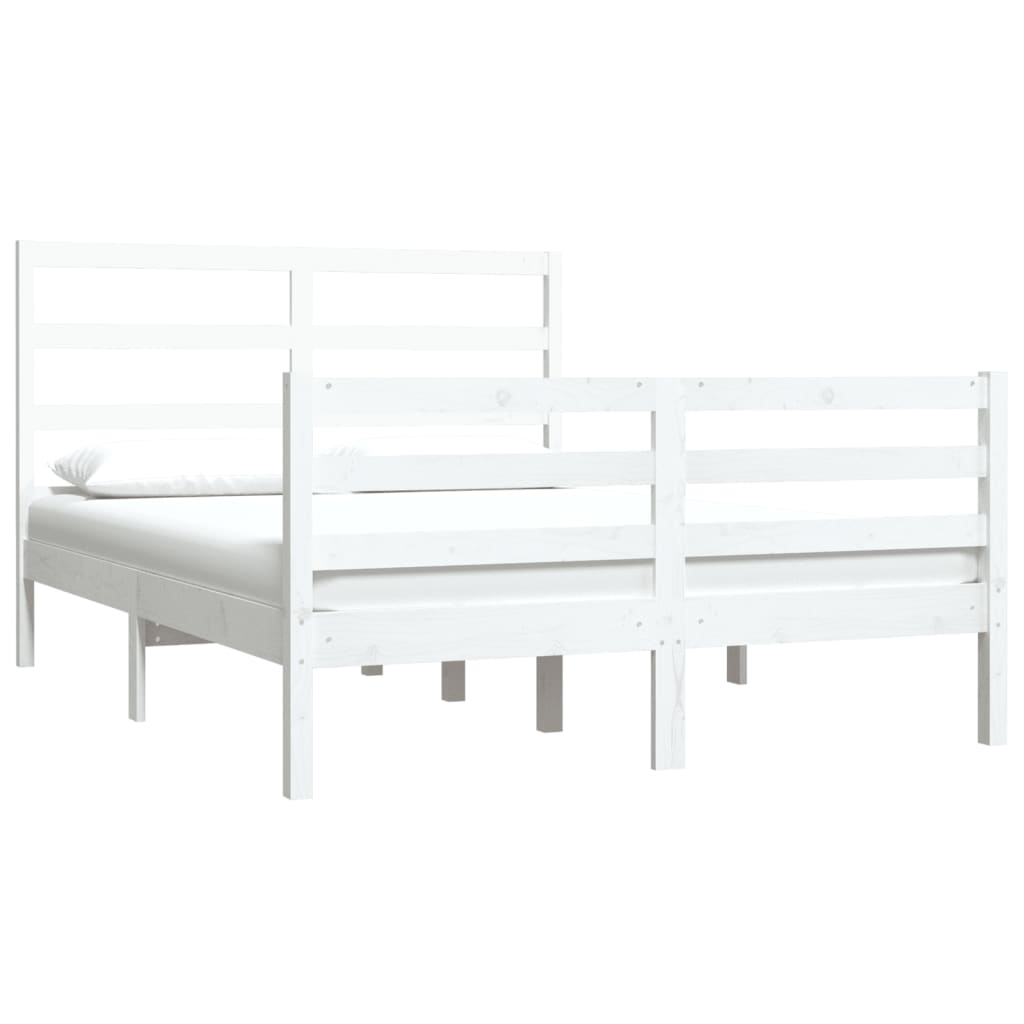 Sengeramme hvit heltre furu 120x190 cm Small Double