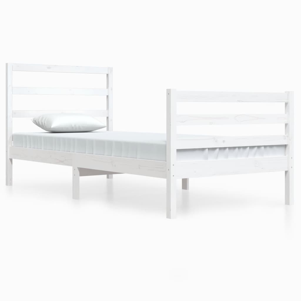 Sengeramme hvit heltre 90x200 cm