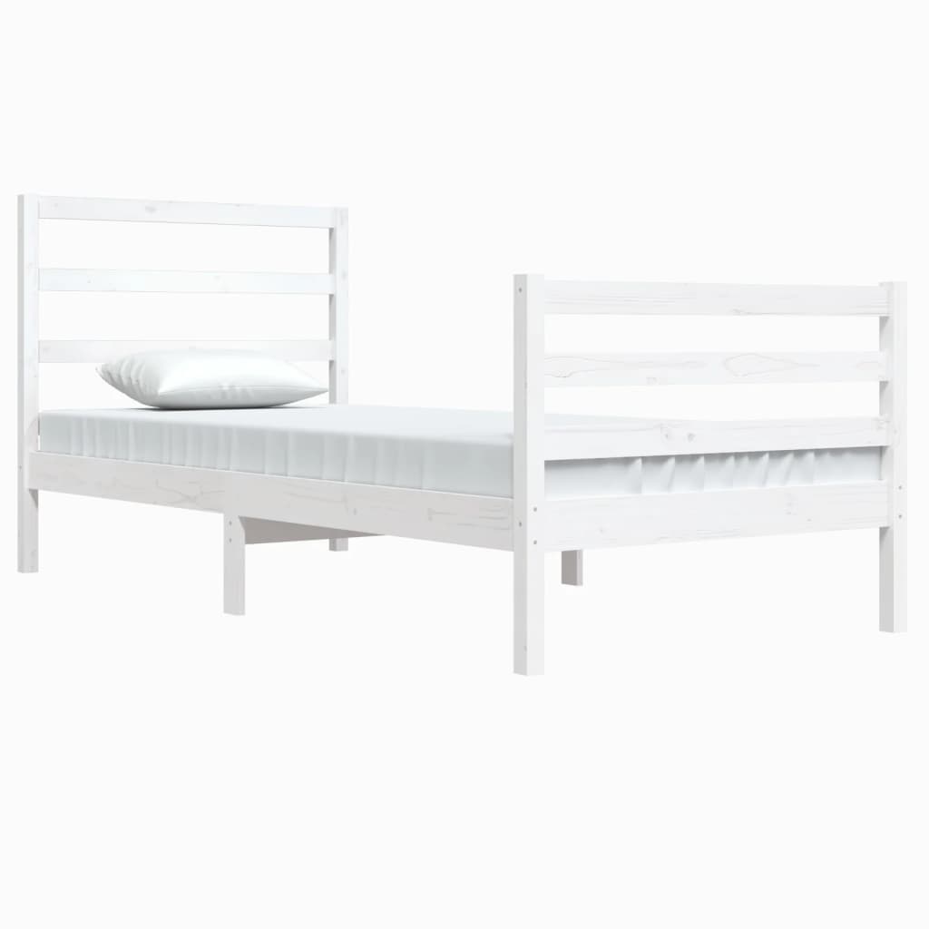 Sengeramme hvit heltre 90x200 cm