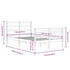 Sengeramme heltre furu 120x200 cm