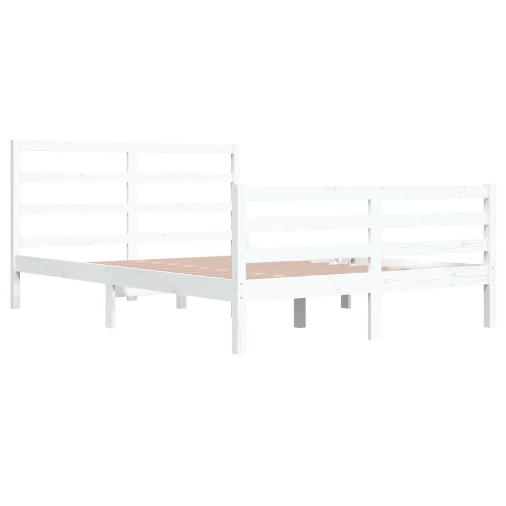 Sengeramme hvit heltre furu 160x200 cm