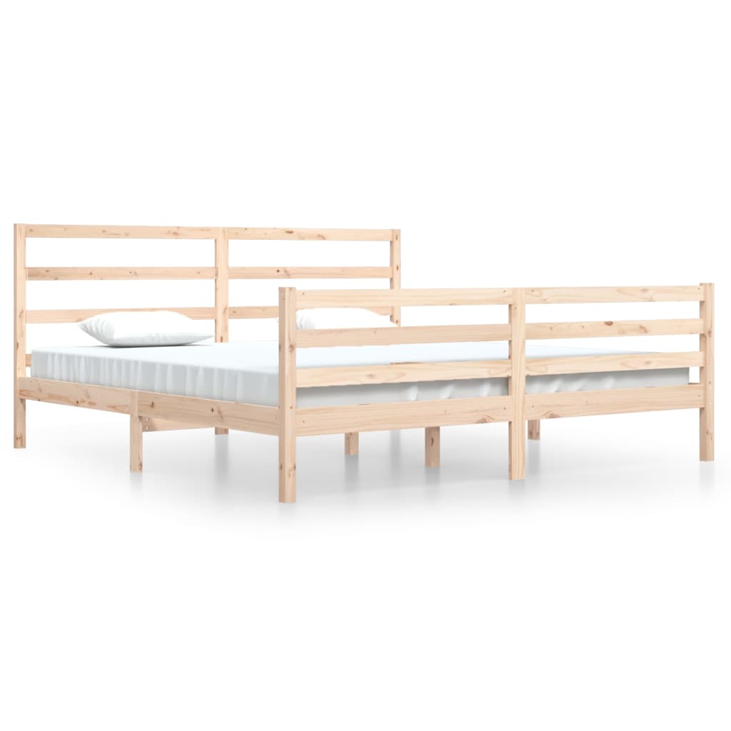 Sengeramme heltre furu 200x200 cm